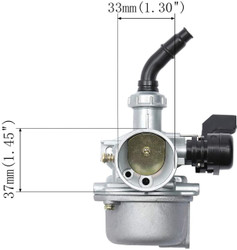 PZ19 Carburetor with 35mm Air Filter for 50cc 70cc 80cc 90cc 110cc 125cc