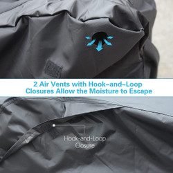 ATV Cover Waterproof, 300D Heavy Duty Black Quad Cover L 86" x 39" x 47", All Weather 4 Wheeler Cover Fit for Kawasaki Polaris Suzuki