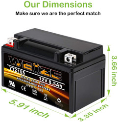 YTZ10S-BS High Performance - Maintenance Free - Sealed AGM