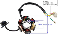 ATV Quad Go Kart Magneto Stator, PRO BAT, Magneto Stater