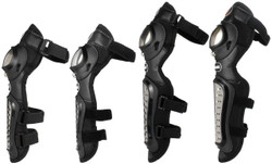 GES Knee Pads Motorcycle - 4Pcs Adults Alloy Steel Motorcycle ATV