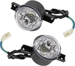 12V LED Front Headlight Compatible for TaoTao 125cc 150cc 250cc 300cc ATV Quad Headlights, Left Right Front Head Light for Coolster Peace JCL Baja Yamoto kazuma Roketa Chinese 4 wheeler (2PCS)-6