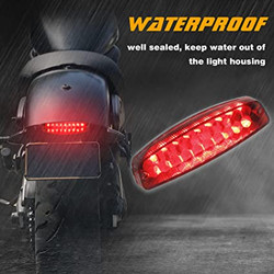 QUASCO Universal 12V Tail Light LED ATV Taillight Brake Lights Compatible with Yamaha Honda Kawasaki Suzuki 50cc 70cc 90cc 110cc 125cc Tao Tao Scooter Motorcycle-4