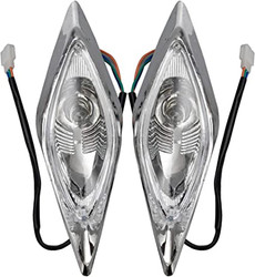 HIAORS Atv Quad Headlight Head Lamp for Coolster Taotao Kazuma Sunl 50cc 70cc 110cc 125 50cc 110cc 150cc 200cc 250cc 4 Wheeler Parts Left and Right