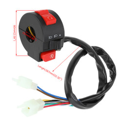 FVRITO Left Starter Kill Light Switch Female Plug Assembly for 50cc 70cc 90cc 110cc 125cc TaoTao RoKeta Sunl RPS ICEbear RPS Yamoto Jetmoto Kazuma Vitacci Chinese ATV Quad 8 Wire 3-Function
