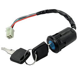 Ignition Switch with Key 4 Wire for TaoTao Buyang Coolsport Kazuma Sunl Coolster 50cc 70cc 90cc 110cc 125cc 150cc 200cc 250cc Quad Super Pocket Dirt Bike ATV & Scooters-1