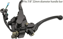 7/8"22mm Thumb Throttle with Dual Brake Lever Assembly,Compatible with for 50cc 90cc 150cc 250cc ATV Quad Roketa Taotao Sunl Kazuma