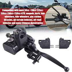MRELC 7/8" Left Hydraulic Brake Master Cylinder for Motorcyle Kids ATV Quad Moped Pit Dirt Bike 50cc 70cc 90cc 110cc 125cc 150cc 200cc 250cc GY6