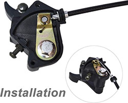 7/8'' 22mm Thumb Throttle Cable Accelerator Handle Assembly for 50cc 70cc 90cc 110cc 125cc 250cc ATV Quad Go Kart TaoTao Pit Bike