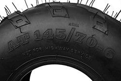 4 Set MASSFX MS 145/70-6 6Ply Go-Kart, Mini Bike, ATV, Lawn Tires 145x70-6 145x70x6 Side Bite Tread