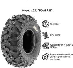 SunF 145/70-6 145/70x6 ATV UTV Tires 6 PR Tubeless A051 POWER