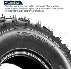 MaxAuto ATV Tires 19x7-8 19x7x8 19x7 8 ATV UTV Off-Road Tires All-Terrain Mini Bike Tires 4PR Tubeless Sport Tires