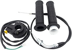 Royitay Throttle Cable 7/8" 22mm Handlebar Grip Throttle Cable Kill Switch Set For 49cc to 80cc Engine Parts Motorized Bicycle Push Bike