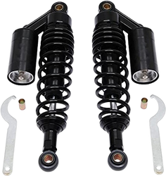 320mm Universal Motorcycle Rear Air Shock Absorbers Adjustable Rear Shock For Honda Kawasaki Suzuki Yamaha Go Kart Dirt Scooters Street Sport Bike 12.6