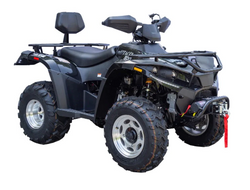 Rps Brand New 300Cc Atv 4X4 Carburetor, With Rear Seat Bluetooth & Winch