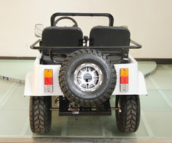 Rps Classic Jeep 150Cc Automatic With Reverse - White Back Side View