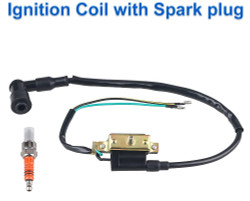 Wiring Harness Compatible with Tao Tao 125CC 110cc 90cc 70cc 50cc ATV Dirt Bikes with Ignition Coil Switch CDI Box 2 Coil Stator Scooters Go Kart Compatible with Coolster Baja Roketa