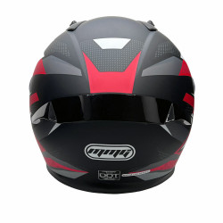 Full Face MMG Helmet. Model Bolt. Color: Matte Black/Red. Size: XL. *DOT APPROVED*
