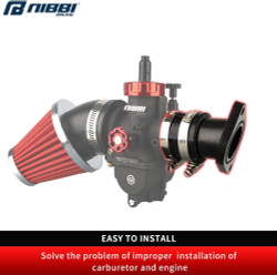 NIBBI Motorcycle Intake Manifold,Carburetor Boot Joints,Intake Manifold Air Joint Boot Connector For Motorcross Dirt Bike CQR250 CRF