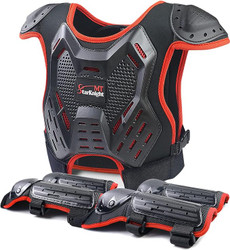 Kids Dirt Bike Gear StarknightMT Youth Motorcycle Riding Protective Gear Motocross Armor Suit Chest Protector for Boys & Girls Mountain Biking Cycling Etc.