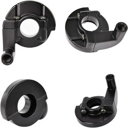 22mm Twist Throttle Accelerator Handle Grips, 50 90 110 125cc Pit Bike Dirtbike (Cable + Throttle Clamp + flameout Switch) by CALU LUKY