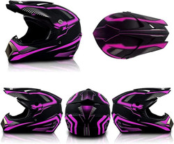 Motorcycle Helmet, Motocross ATV Helmet with Gloves and Glasses for Best Present