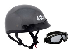 Shorty MMG Helmet - Beanie Model with DOT Approval (Free Goggles Included)