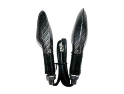 MYK Universal LED Turn Signal with Carbon Fiber Finish (#3924) AMBER LED