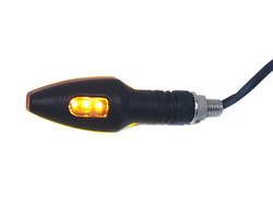 MYK Universal LED Turn Signal Black (#11220) AMBER LED