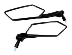 MMG Universal Mirror Set (Black) 10mm RH/RH Thread - Foldable