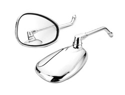 MMG Mirror Set, Retro Style - Chrome - 8mm Right Thread