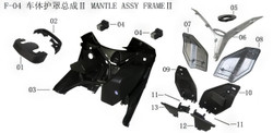 Lifan Kpv150 Hood with Steering Bar (Bottom)