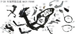 Lifan Kpv150 Headlight bracket combination(Image #01)