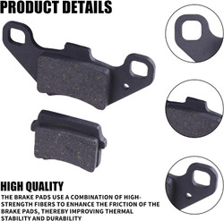 Disc Brake Pads Compatible with 50cc 70CC 90 cc 110 cc 125cc Taotao SunL JCL Coolster Kandi Supermach Tank Kandi Kinroad BV Powersports DongFang ATVs Go karts Quad 4 Wheeler 2 Pair