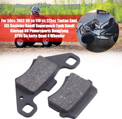 Disc Brake Pads Compatible with 50cc 70CC 90 cc 110 cc 125cc Taotao SunL JCL Coolster Kandi Supermach Tank Kandi Kinroad BV Powersports DongFang ATVs Go karts Quad 4 Wheeler 2 Pair