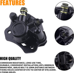 Chinese Rear Brake Caliper for ATV Coolster Taotao Kazuma Roketa Sunl Baja Kinroad 50cc 70cc 90cc 110cc 125cc 150cc 200cc Four Wheeler Trailmaster XRX 150 250 GT Tomberlin Crossfire