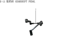 Lifan KPM Engine Gear Shift Lever Assembly (Image #01)