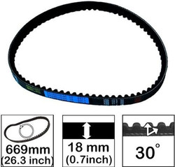 Complete 50cc 49cc 4 Stroke Scooter Moped Clutch Variator 669-18-30 Belt Kit TaoTao Kazuma Roketa SUNL