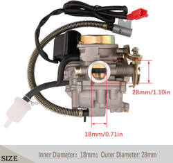 50CC Carburetor 4 Stroke GY6 High Performance 139QMB Carburetor for 49cc 50cc Scooter Moped PD18J Carb Engine, 50 cc Carburetor, 50cc Moped Carburetor + Intake Manifold