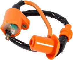 High Performance Racing Ignition Coil for GY6 50cc 150cc 125cc ATV Moped Scooter Parts with 6 Pin CDI 3 Electrode Spark Plug - Scooter Ignition Coil Moped Performance