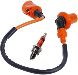 High Performance Racing Ignition Coil for GY6 50cc 150cc 125cc ATV Moped Scooter Parts with 6 Pin CDI 3 Electrode Spark Plug - Scooter Ignition Coil Moped Performance