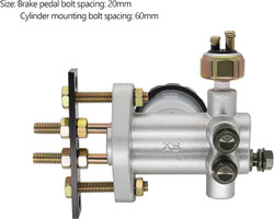 Hydraulic Brake Master Cylinder Assembly for 90cc 110cc 125cc 150cc 200cc 250cc Go Kart Master Cylinder Twister Kinroad Go Kart Buggy Sunl BMS Kandi Roketa Kinroad Kazuma ATV, Go Kart Master Cylinder