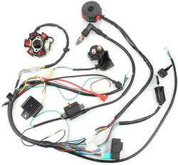 Wire Harness Complete 6 Coil Stator CDI Wiring Harness for 49cc 50cc 70cc 90cc 110cc 125cc 150cc GY6 Taotao Kazuma Baja ATV Dune Buggy Go Kart Scooter Pit Bike Quad Moped 4 Stroke Engine Harness