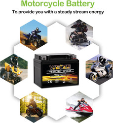 YTX4L-BS High Performance-Rechargeable-Sealed Motorcycle Battery Compatible With Polaris Scrambler, Sportsman 90, Honda Scooters NQ50 Spree,Kawasaki 110 Can-Am DS70,Yamaha TTR125E/LE