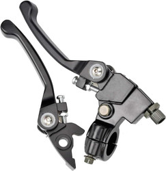 Folding Clutch Lever with Perch Brake Lever Black Hand Grips for Apollo RFZ RFZ 125cc TaoTao SSR Thumpstar 50cc 125cc 150cc 7/8" Handble Bar Xmotos Kayo Stomp Atomik Pit Dirt Bike Enduro Motocr