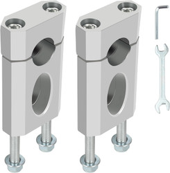 Mini Bike Handlebar Risers 7/8 22mm Bike Handlebar Mount Clamp for Coleman BT200X CT200U-EX Trailmaster MB200 Mega Moto 80 105 Razor MX650 Apollo SSR 110 125cc Dirt Pit Bike Motorcycle Parts