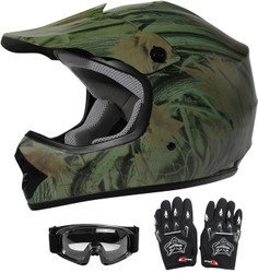 Dot Youth Kids Full Face Motocross Motorcycle Helmet Off-Road Street Mountain Bike BMX MX ATV Dirtbike Helmet