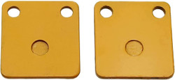 Rear Disc Brake Shoes Pads Chinese ATV Brake Pads fit ATV Quad Dirt Pit Bike Go Kart Buggy 50cc 70cc 110cc, 4Pcs,Golden