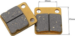 Rear Disc Brake Shoes Pads Chinese ATV Brake Pads fit ATV Quad Dirt Pit Bike Go Kart Buggy 50cc 70cc 110cc, 4Pcs,Golden