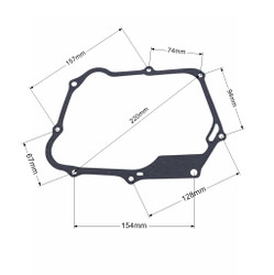 125cc Chinese Engine Cylinder Head Stator Clutch Intake Gasket Seal Kit for ATVs Mini Jeep Dirt Bikes Go Karts Gasket Set for 125cc SSR Apollo Boom Vader X-Pro Lifan Made in China